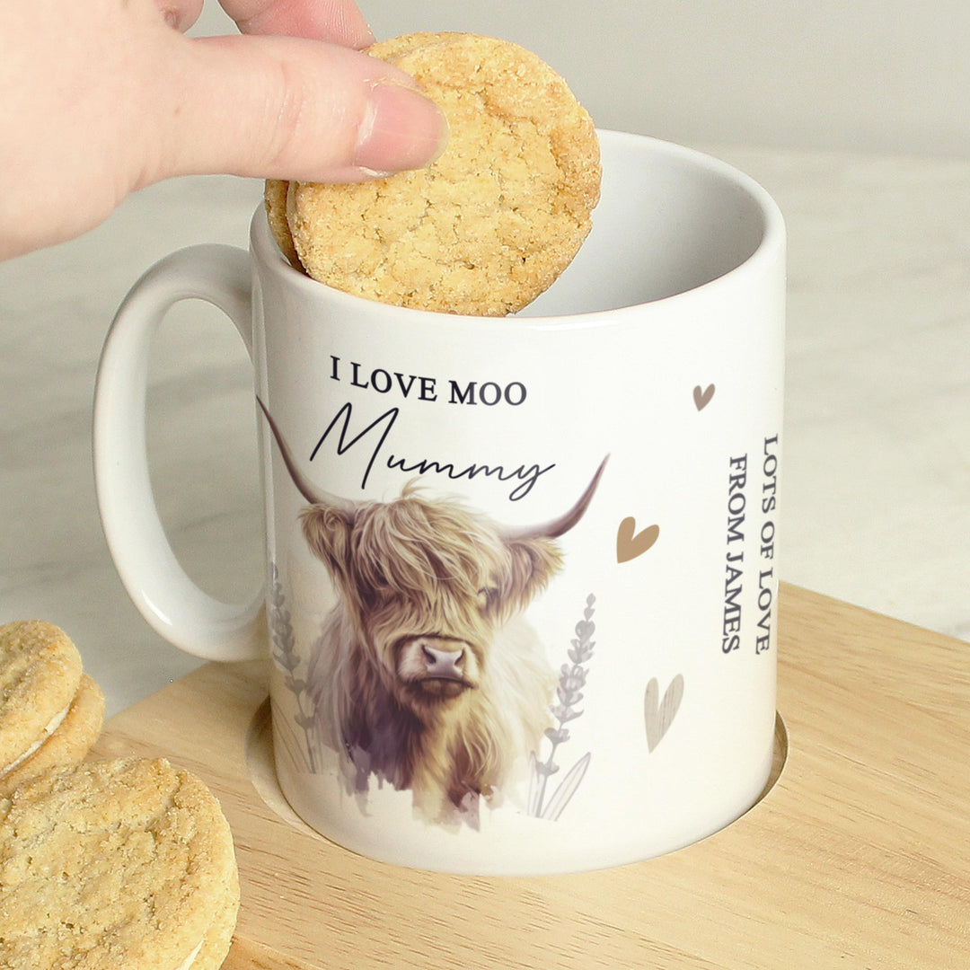 Personalised Highland Cow Mug – alternative view