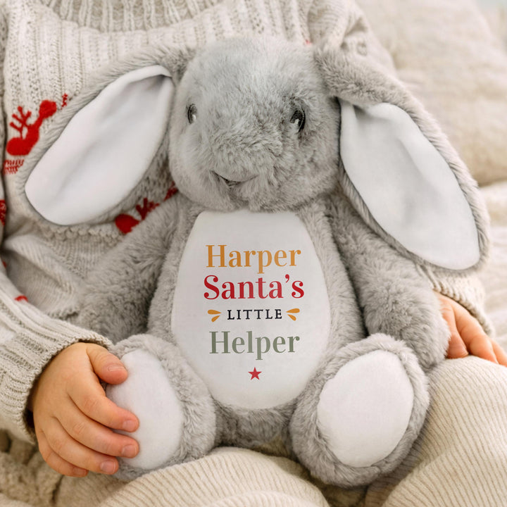 Personalised Santa’s Little Helper Bunny Soft Toy
