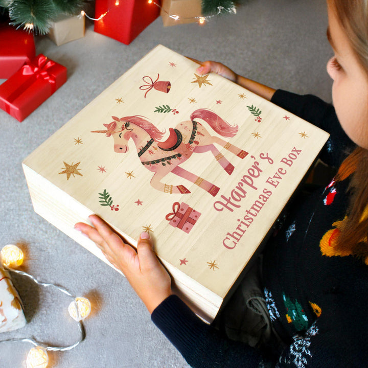 Personalised Unicorn Christmas Eve Box – alternative view