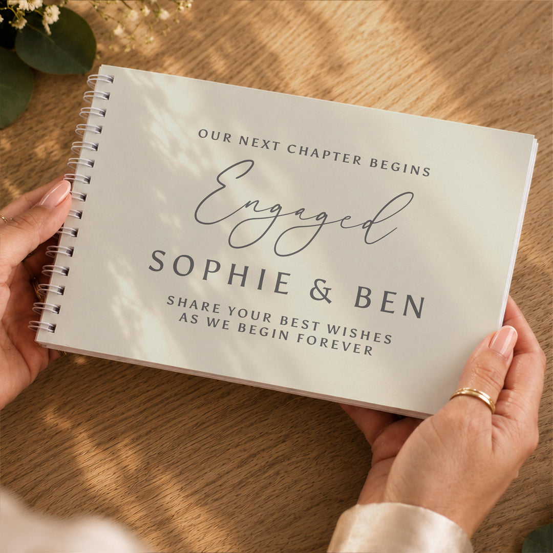 Personalised Natural Guest Book, The Personal Shop, personalised gifts