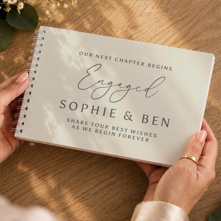 Personalised Natural Guest Book, The Personal Shop, personalised gifts