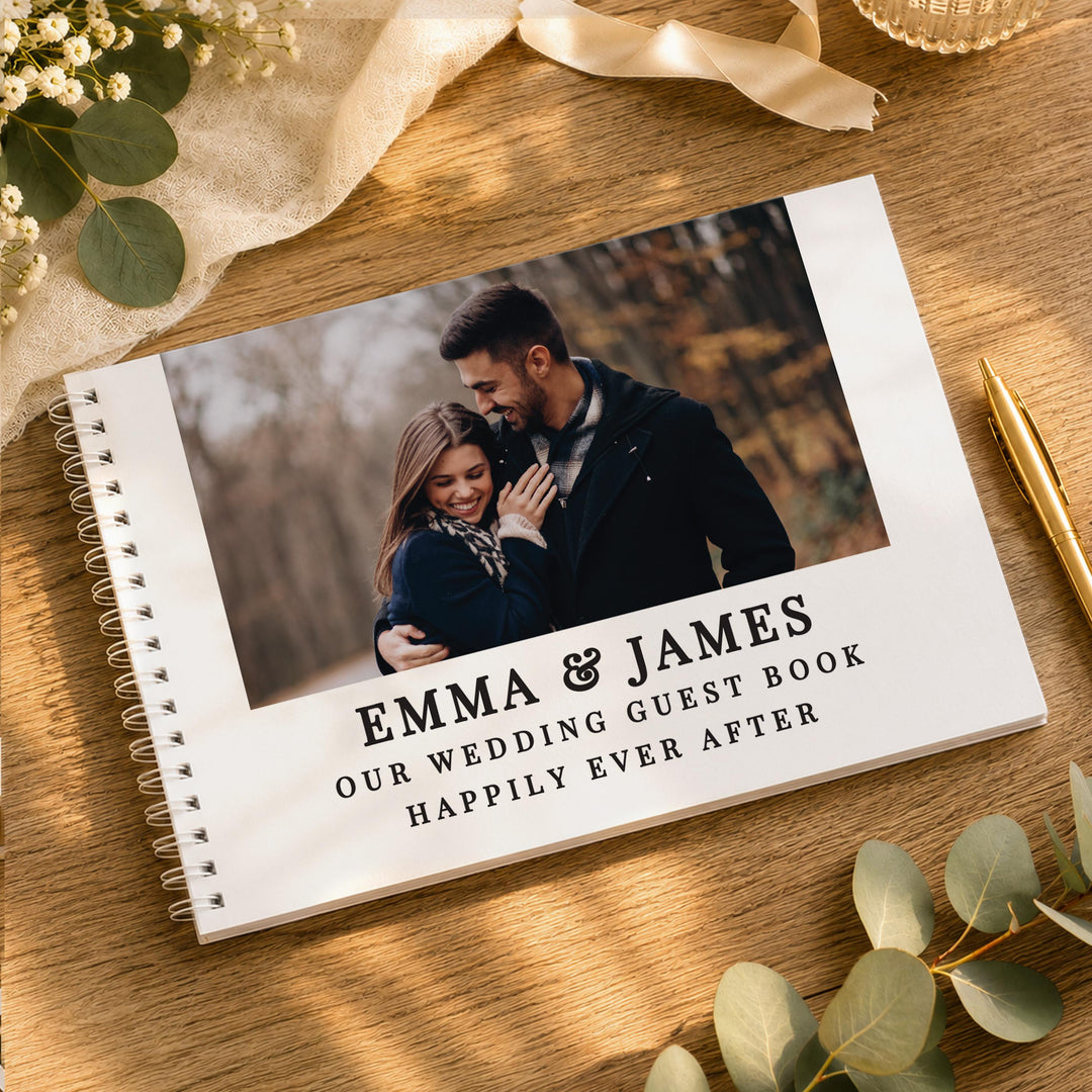Personalised Photo Upload Guest Book, The Personal Shop, personalised gifts