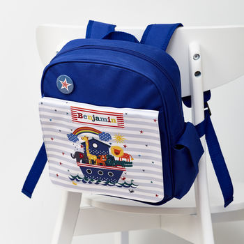 Personalised Kids Noah’s Ark Mini Rucksack