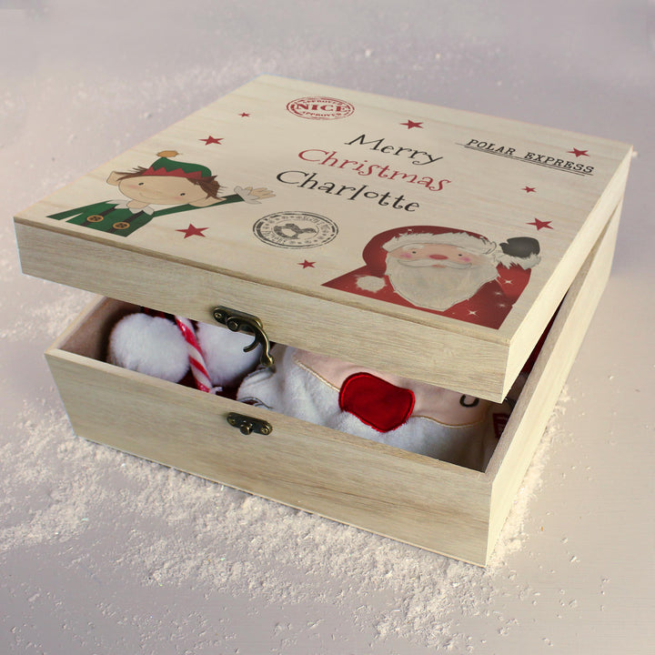 Personalised Wooden Christmas Eve Box – alternative view