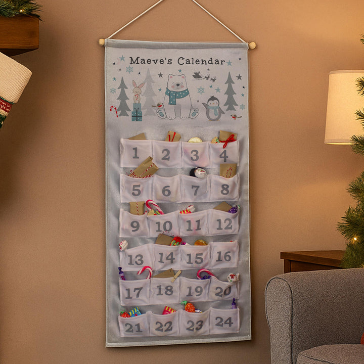 Personalised Polar Bear Advent Calendar – alternative view