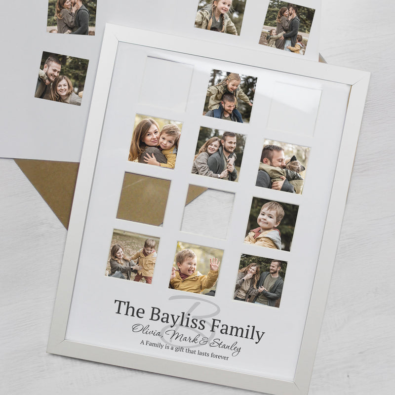 Personalised Family White Multi Photo Frame