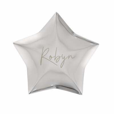 Personalised Engraved Star Trinket Box