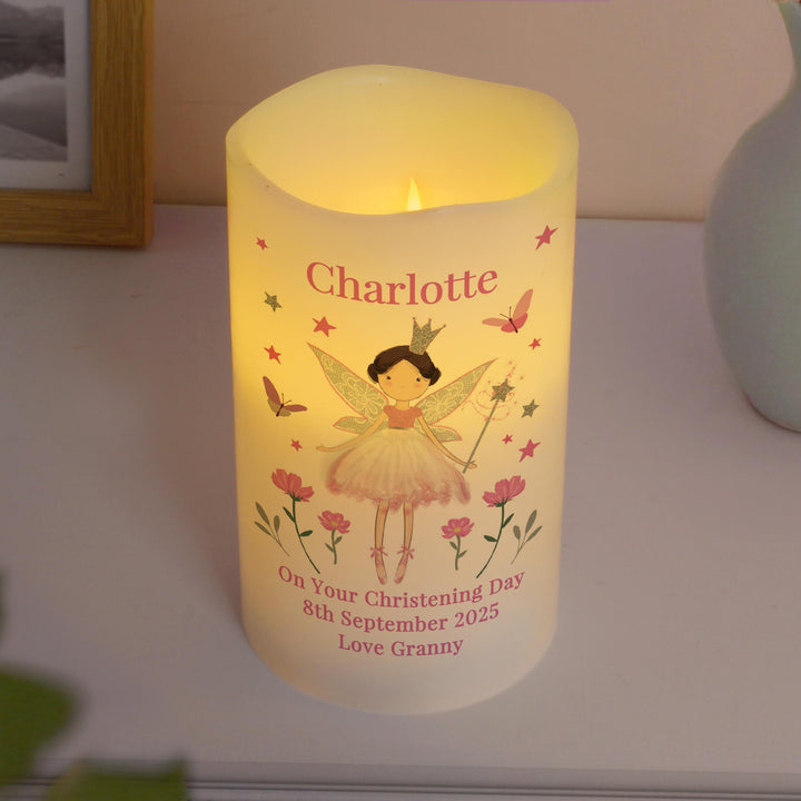 Personalised Fairy Princess Night Light LED Candle – alternative view