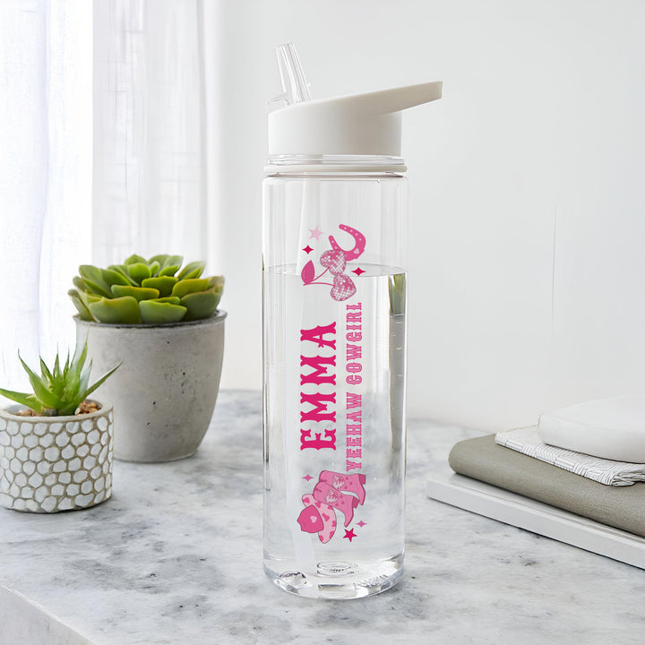 Personalised Cowgirl Water Bottle – alternative view