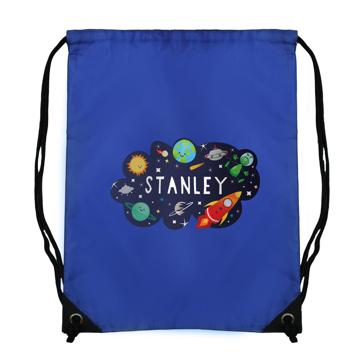 Personalised Space Blue Kit Bag – alternative view