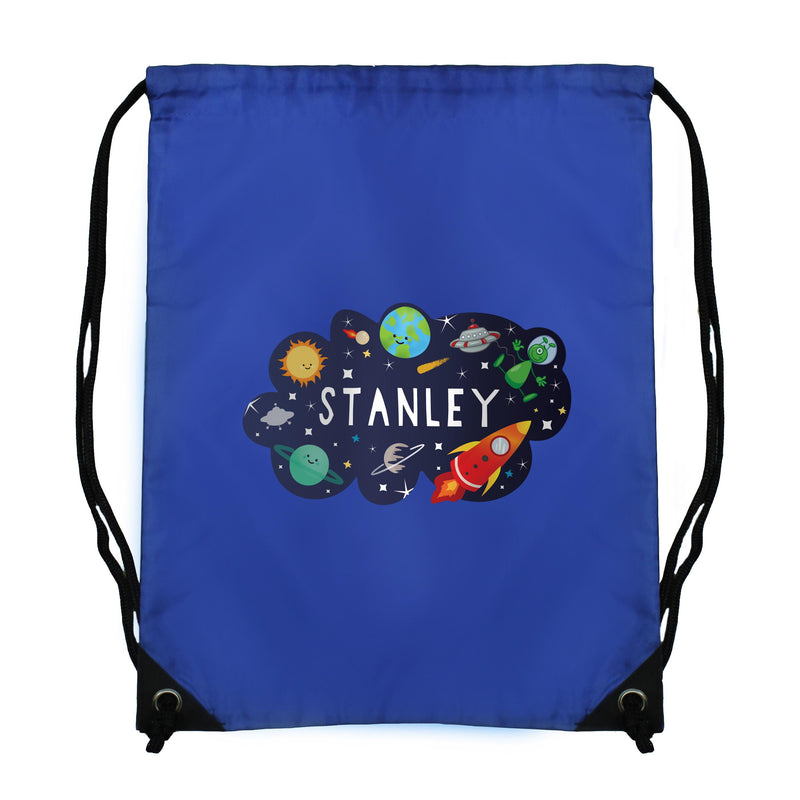 Personalised Space Blue Kit Bag