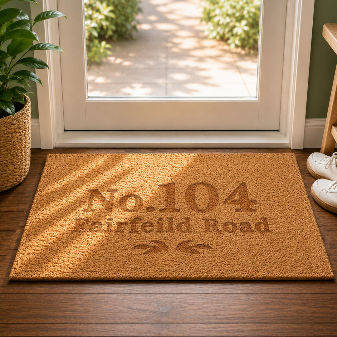 Personalised Ornate Rectangle Indoor Doormat, The Personal Shop, personalised gifts