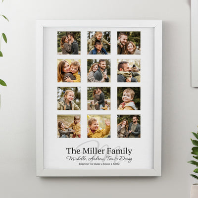 Personalised Family White Multi Photo Frame