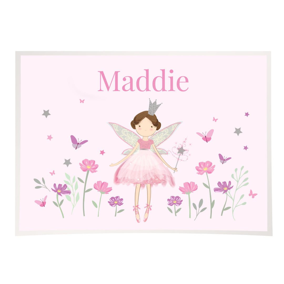Personalised Fairy Princess Placemat – alternative view