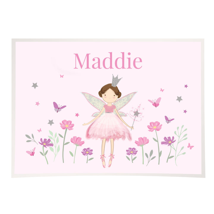Personalised Fairy Princess Placemat – alternative view