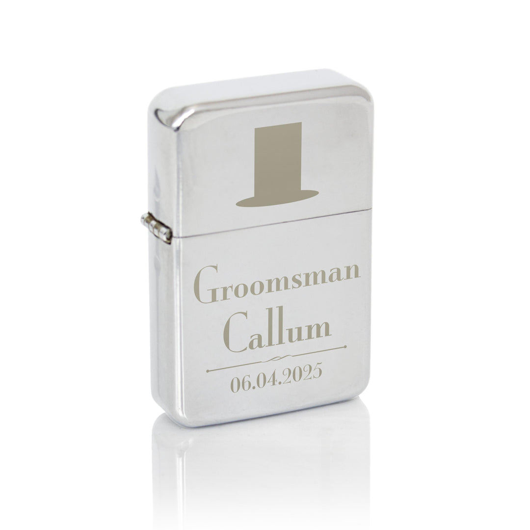 Personalised Groomsman Lighter – alternative view
