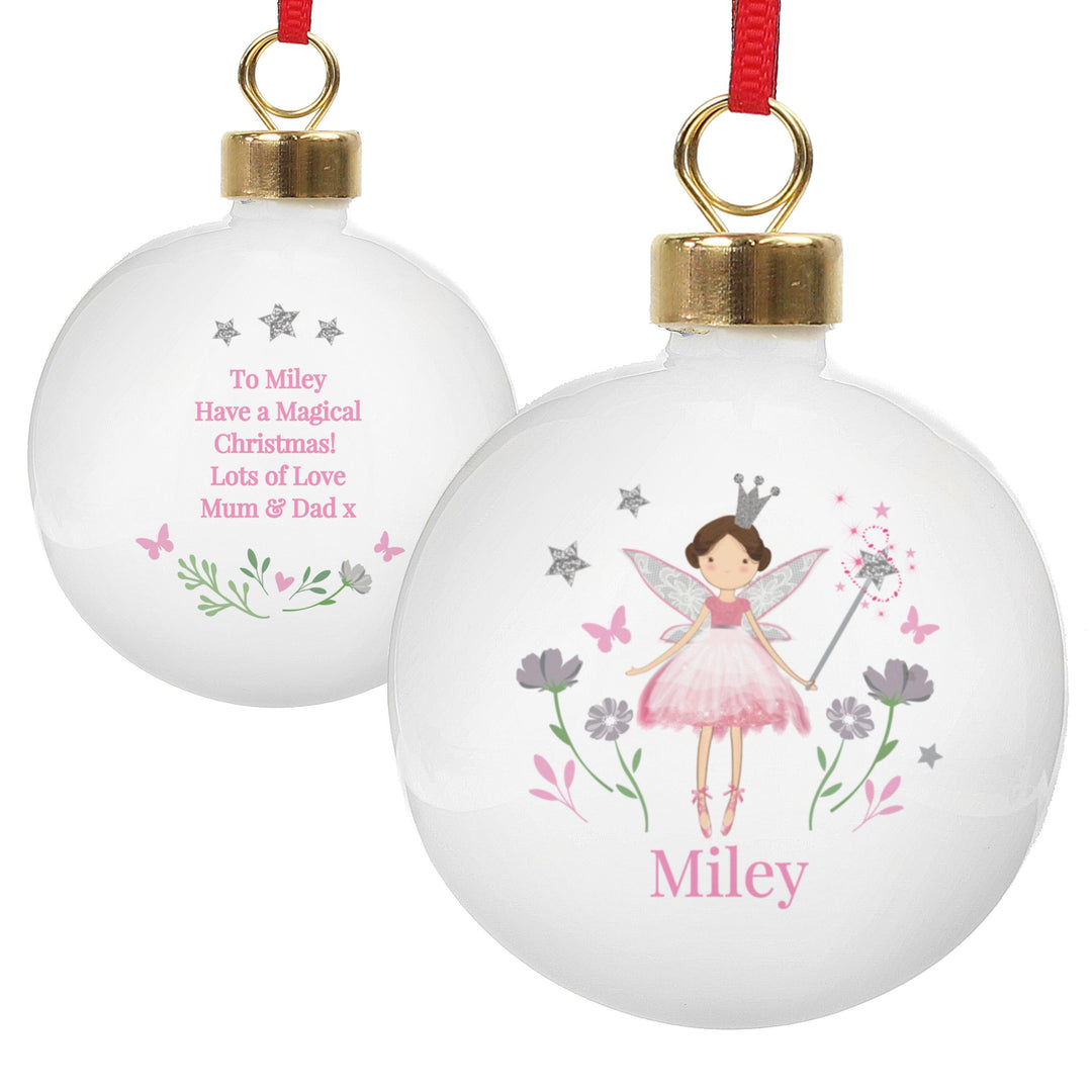 Personalised Fairy Princess Bauble – alternative view
