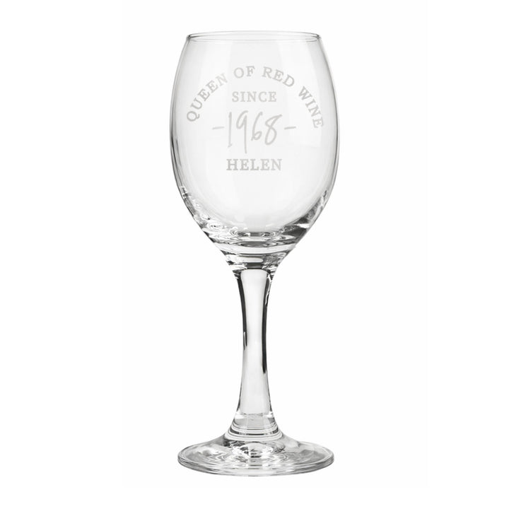 Personalised Since Wine Glass, The Personal Shop, personalised gifts