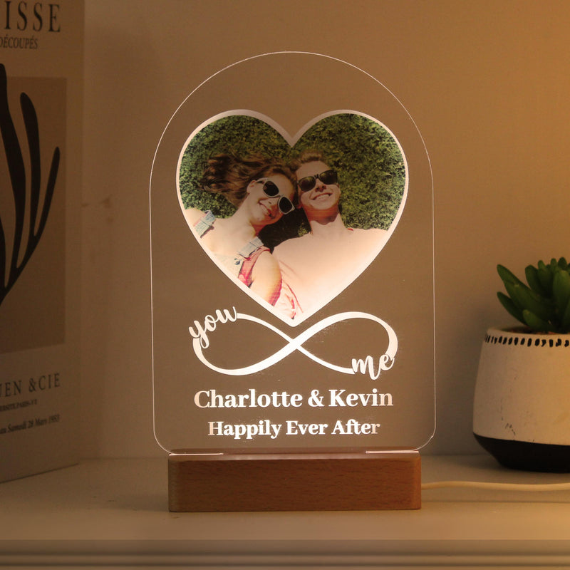 Personalised Heart Photo Upload LED Light