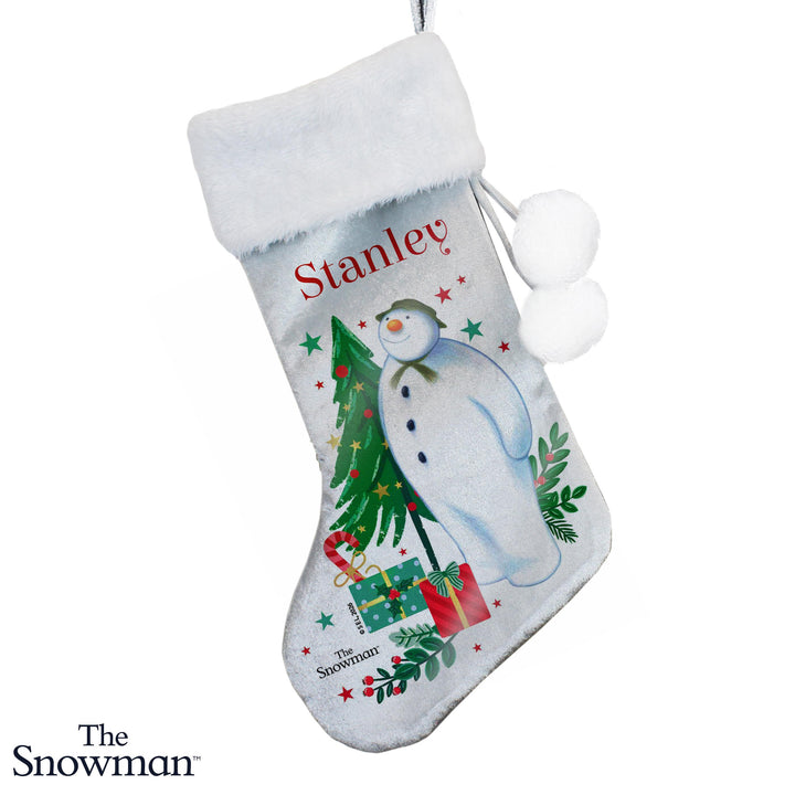 Personalised The Snowman Christmas Stocking