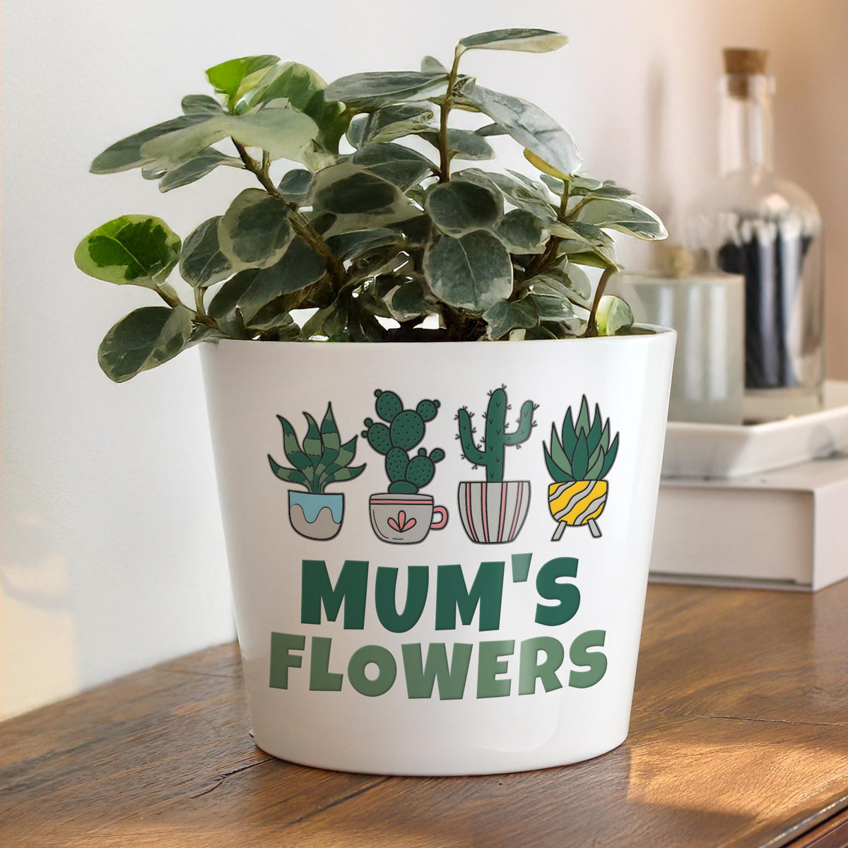 Personalised Big Text Large Plant Pot, The Personal Shop, personalised gifts