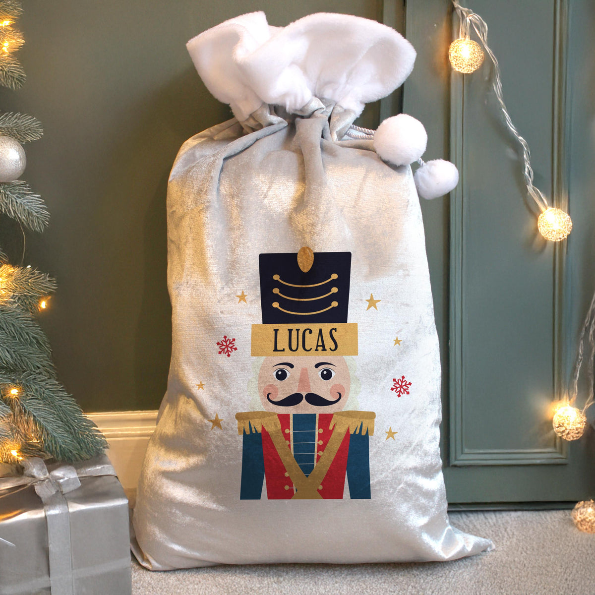 Personalised Nutcracker Christmas Sack