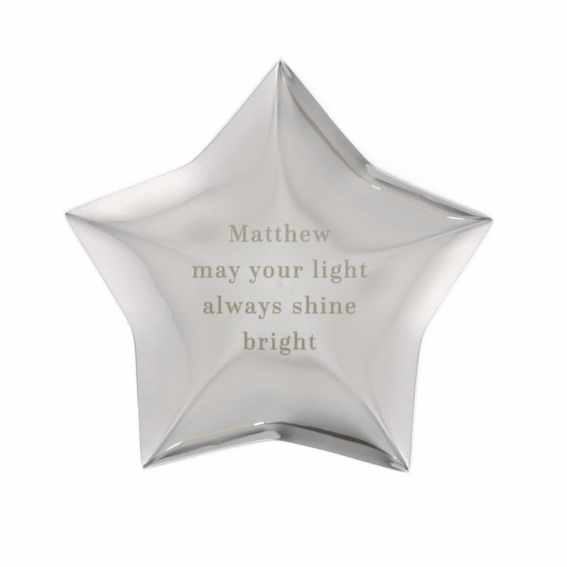Personalised Engraved Star Trinket Box