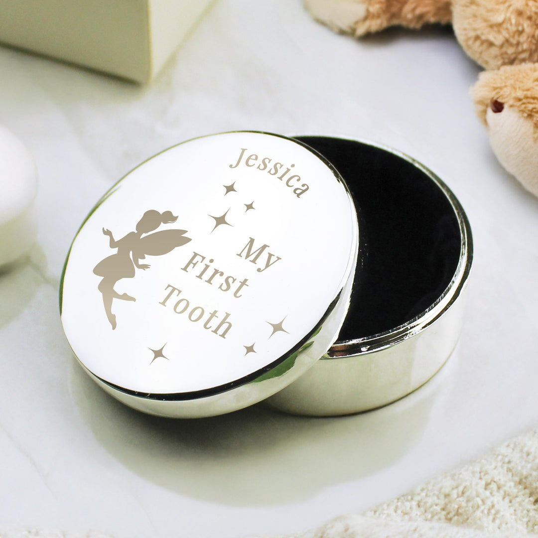 Personalised Fairy Princess First Tooth Trinket Box – alternative view