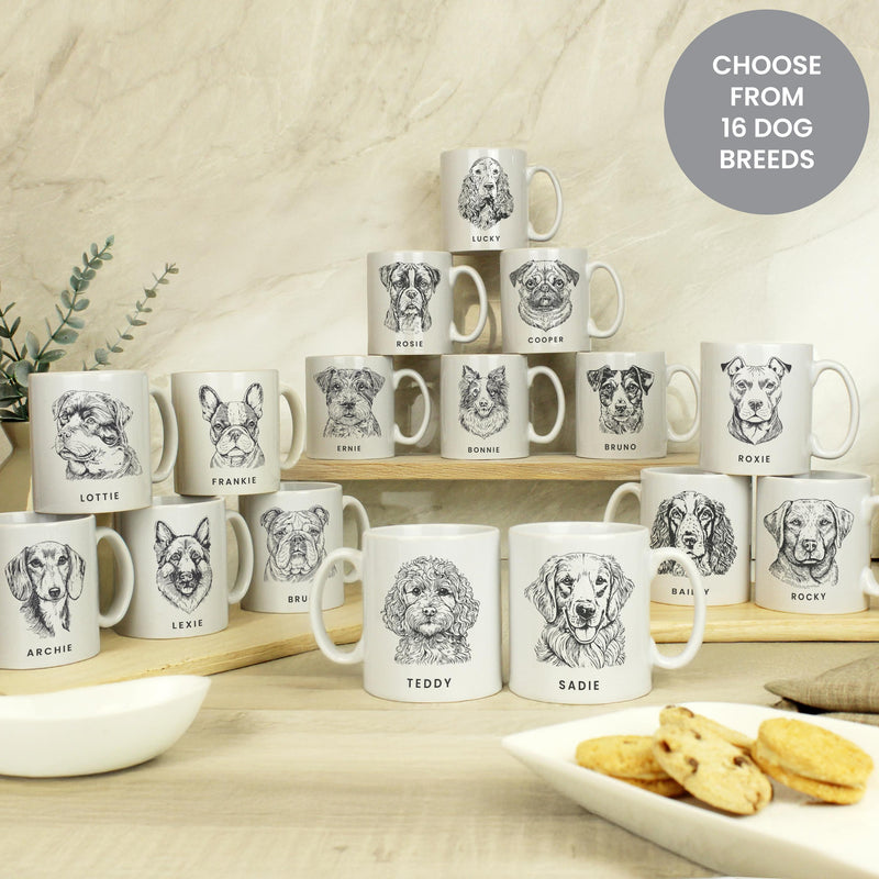 Personalised Dog Breed Mug