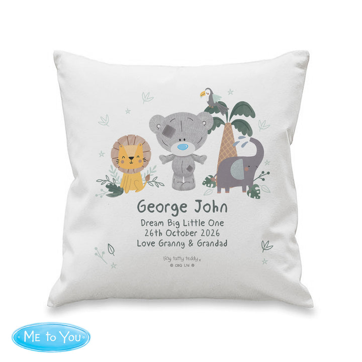 Personalised Tiny Tatty Teddy Jungle Animals Cushion – alternative view