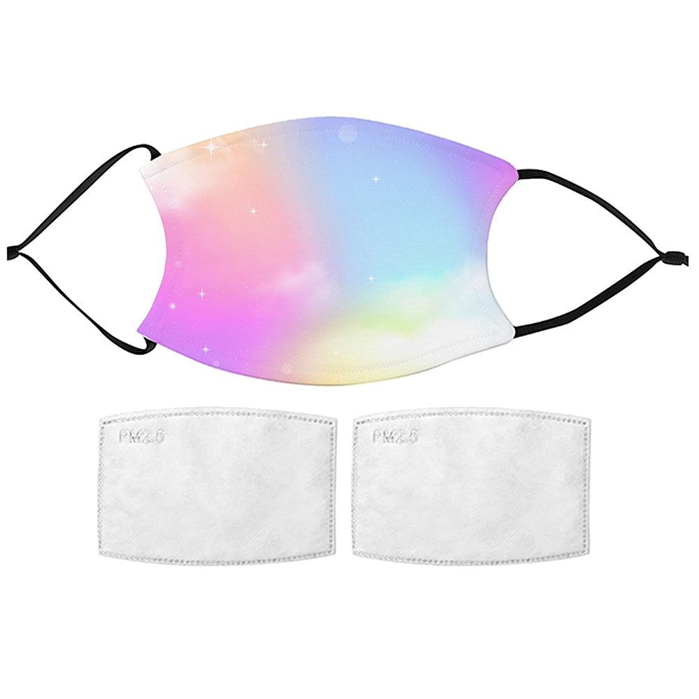 Dreamy Pastel Sky Reusable Face Mask with Filters, The Personal Shop, personalised gifts