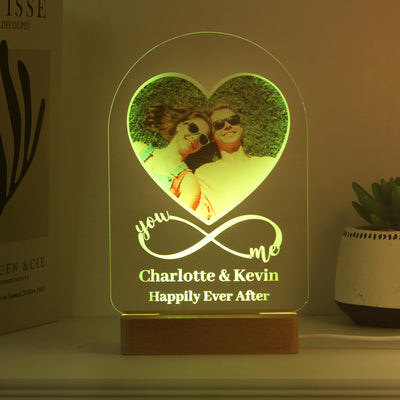 Personalised Heart Photo Upload LED Light