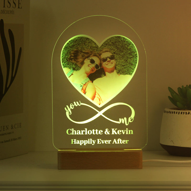 Personalised Heart Photo Upload LED Light