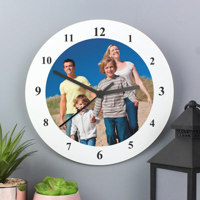 Personalised Photo Upload Wooden Clock