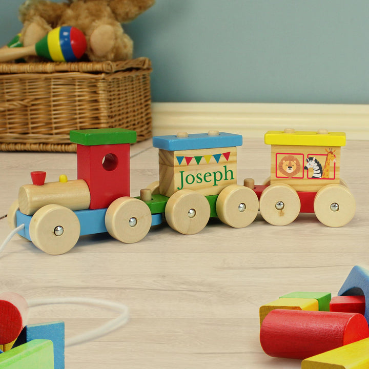 Personalised Circus Toy Train, The Personal Shop, personalised gifts