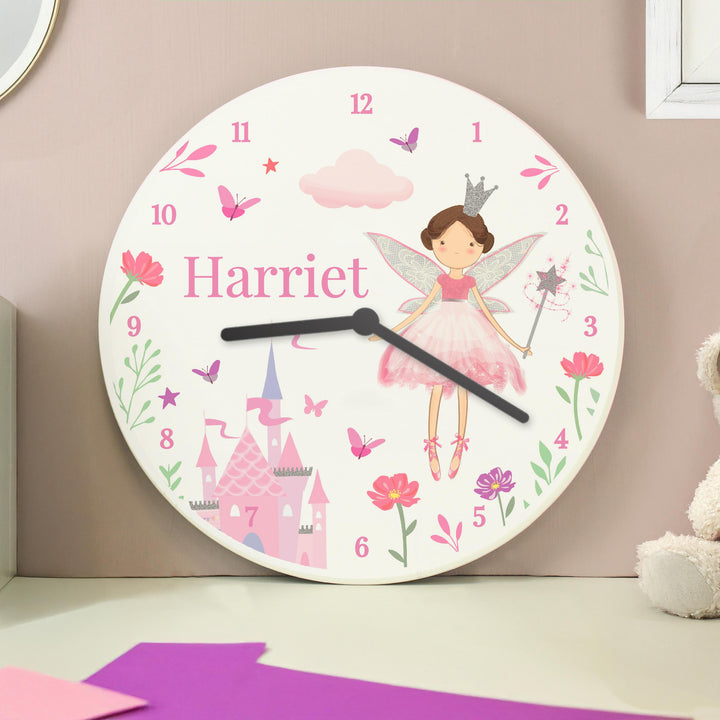 Personalised Fairy Princess Clock – alternative view