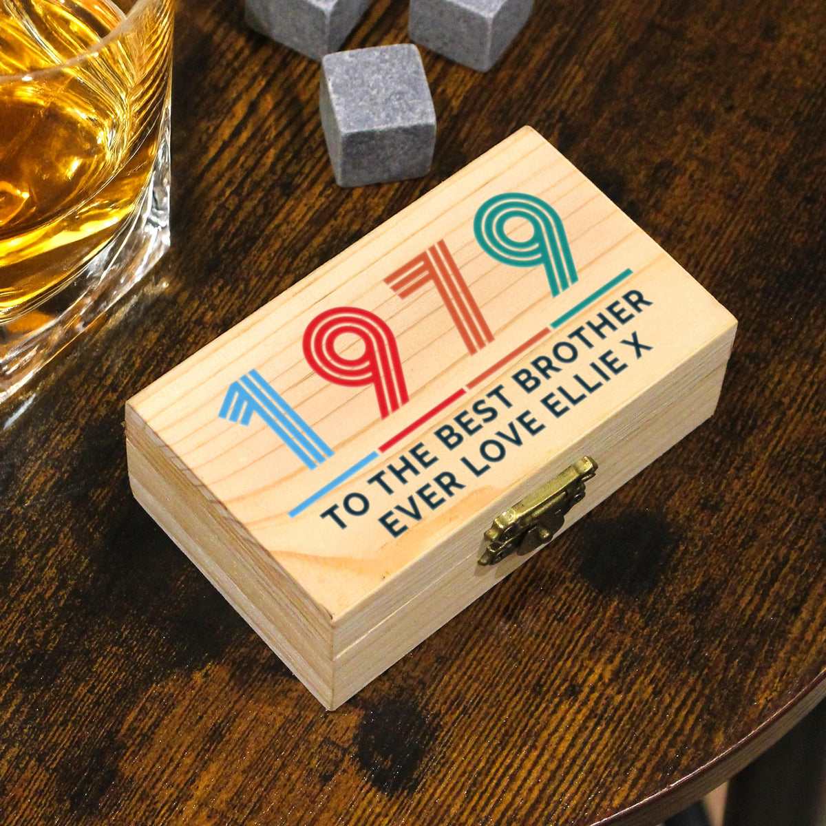 Personalised Big Age Whisky Stones, The Personal Shop, personalised gifts