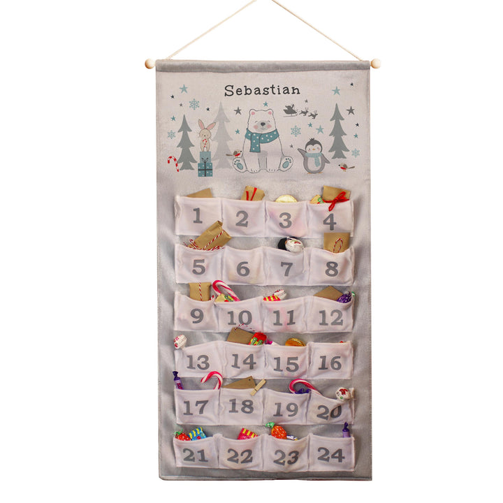 Personalised Polar Bear Advent Calendar – alternative view