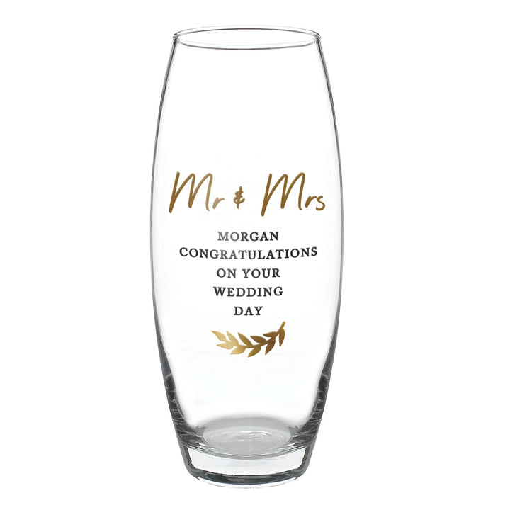 Personalised Free Text Bullet Vase, The Personal Shop, personalised gifts