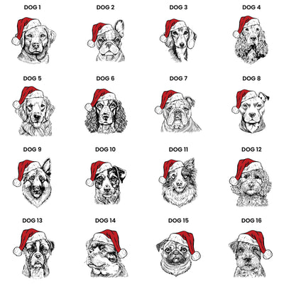 Personalised Dog Breed Christmas Card