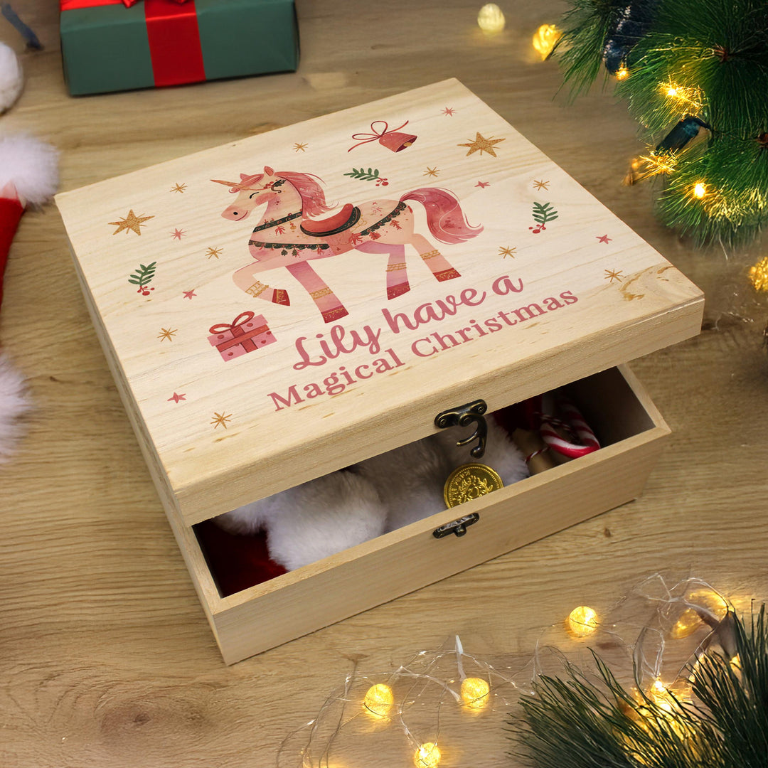 Personalised Unicorn Christmas Eve Box – alternative view