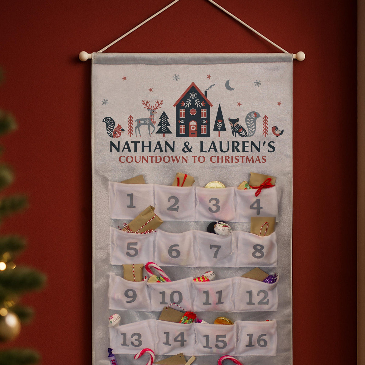 Personalised Christmas Home Advent Calendar – alternative view