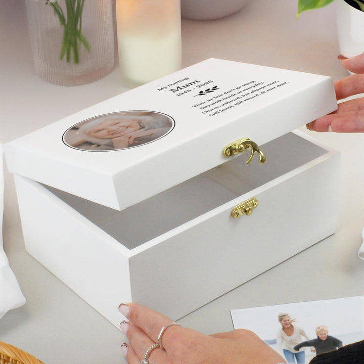 Personalised Photo Upload Memorial Keepsake Box – alternative view