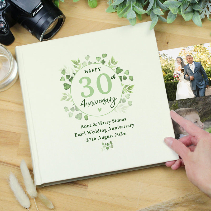 Personalised Botanical Anniversary Photo Album