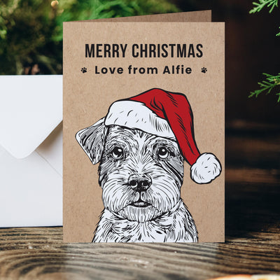 Personalised Dog Breed Christmas Card