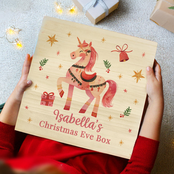 Personalised Unicorn Christmas Eve Box – alternative view
