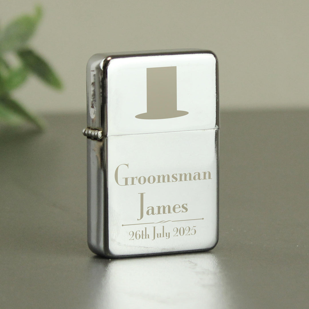 Personalised Groomsman Lighter – alternative view