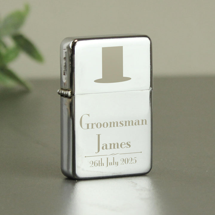 Personalised Groomsman Lighter – alternative view