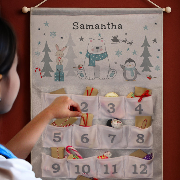 Personalised Polar Bear Advent Calendar – alternative view