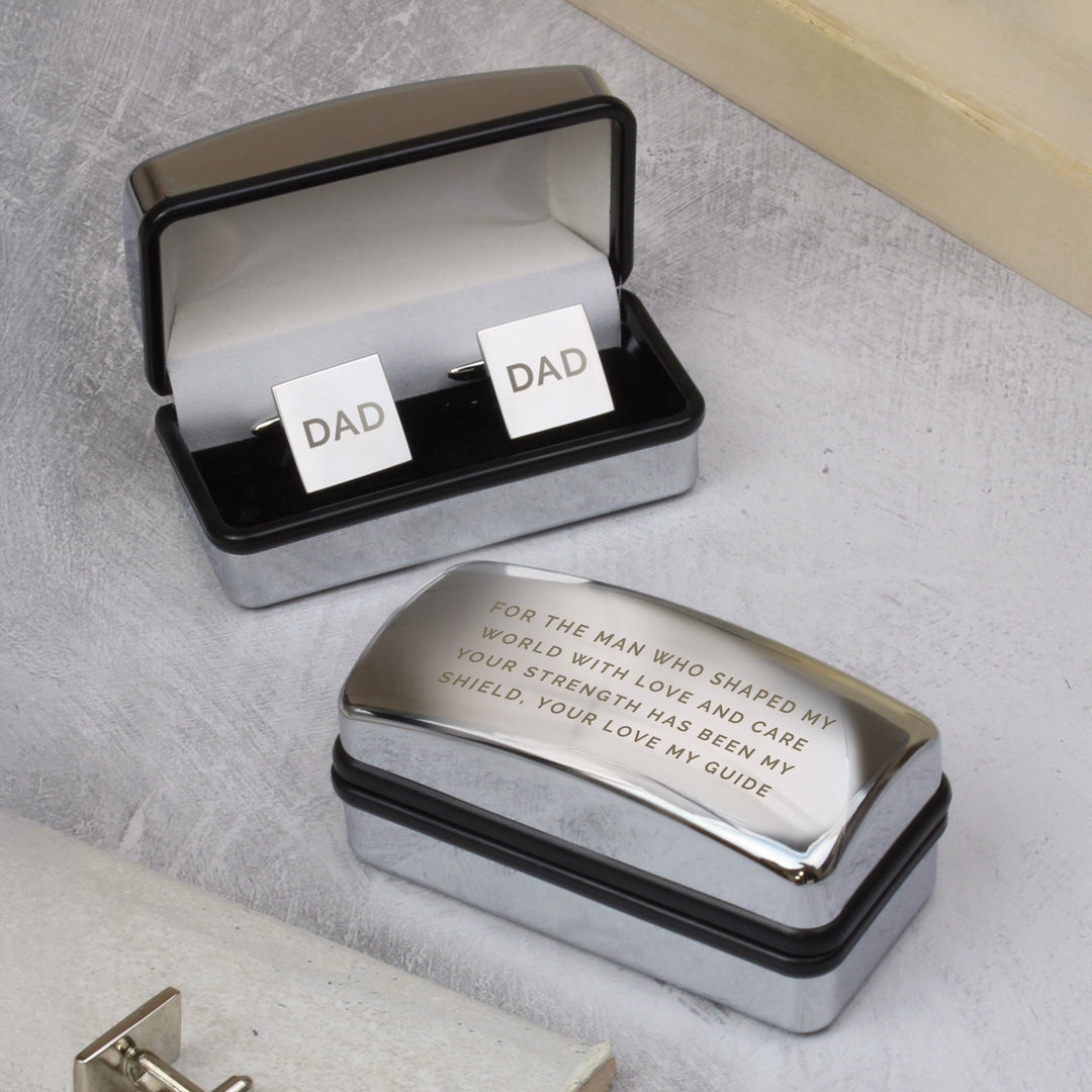 Personalised Initial Cufflinks &amp; Engraved Box